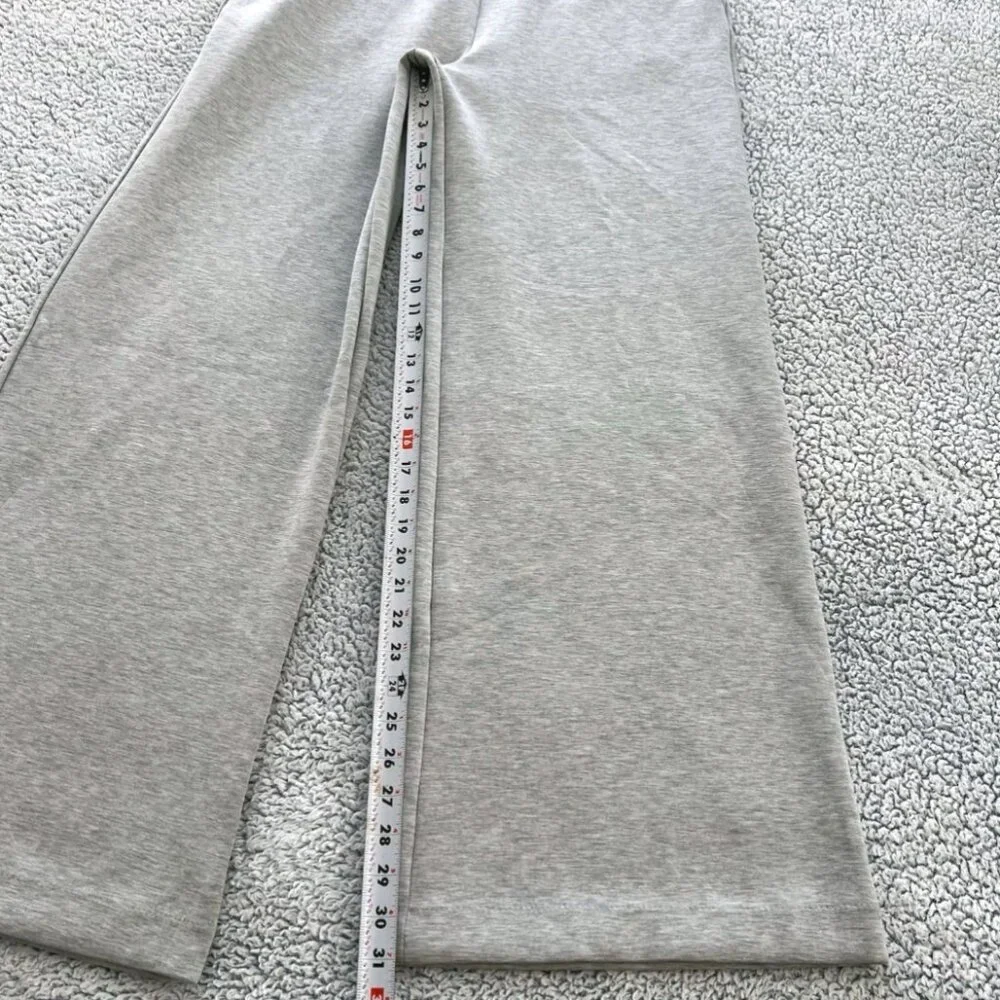 SPANX Air Essentials Jumpsuit Women's XL Wide Leg Half Zip Light Gray NEW - Picture 12 of 13